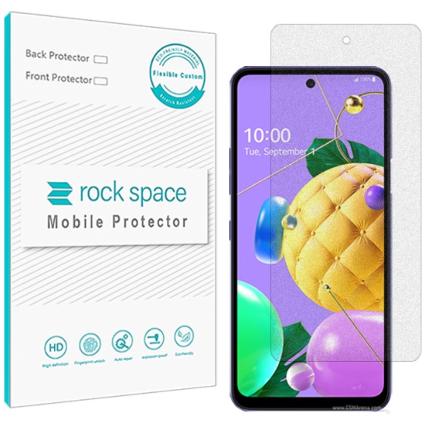 گلس مات نانو و ضد ضربه گوشی ال جی K52  برند راک اسپیس   