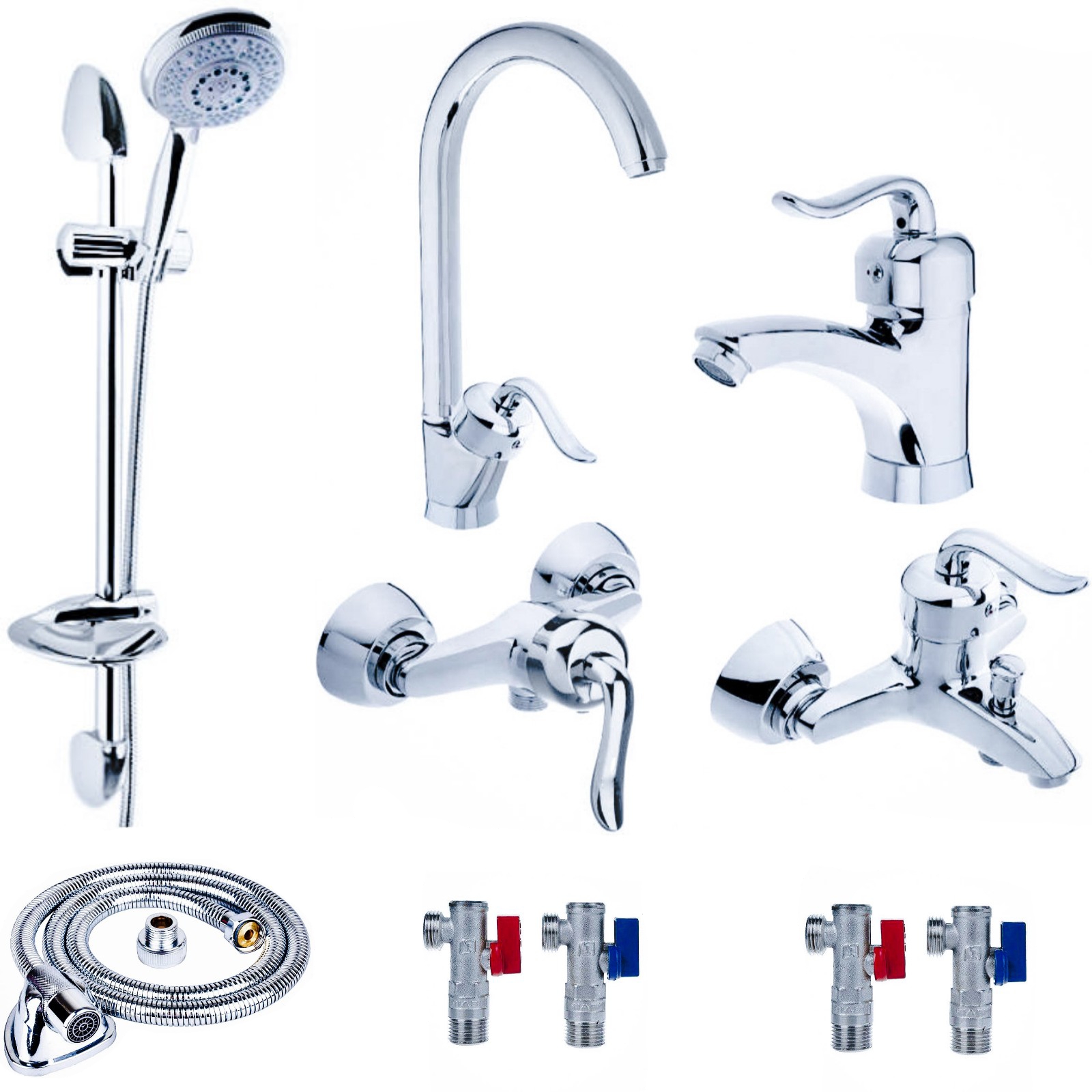 ست شیرآلات  شیرالات رز مدل بیزانس پلاس پرو مجموعه 10 عددی