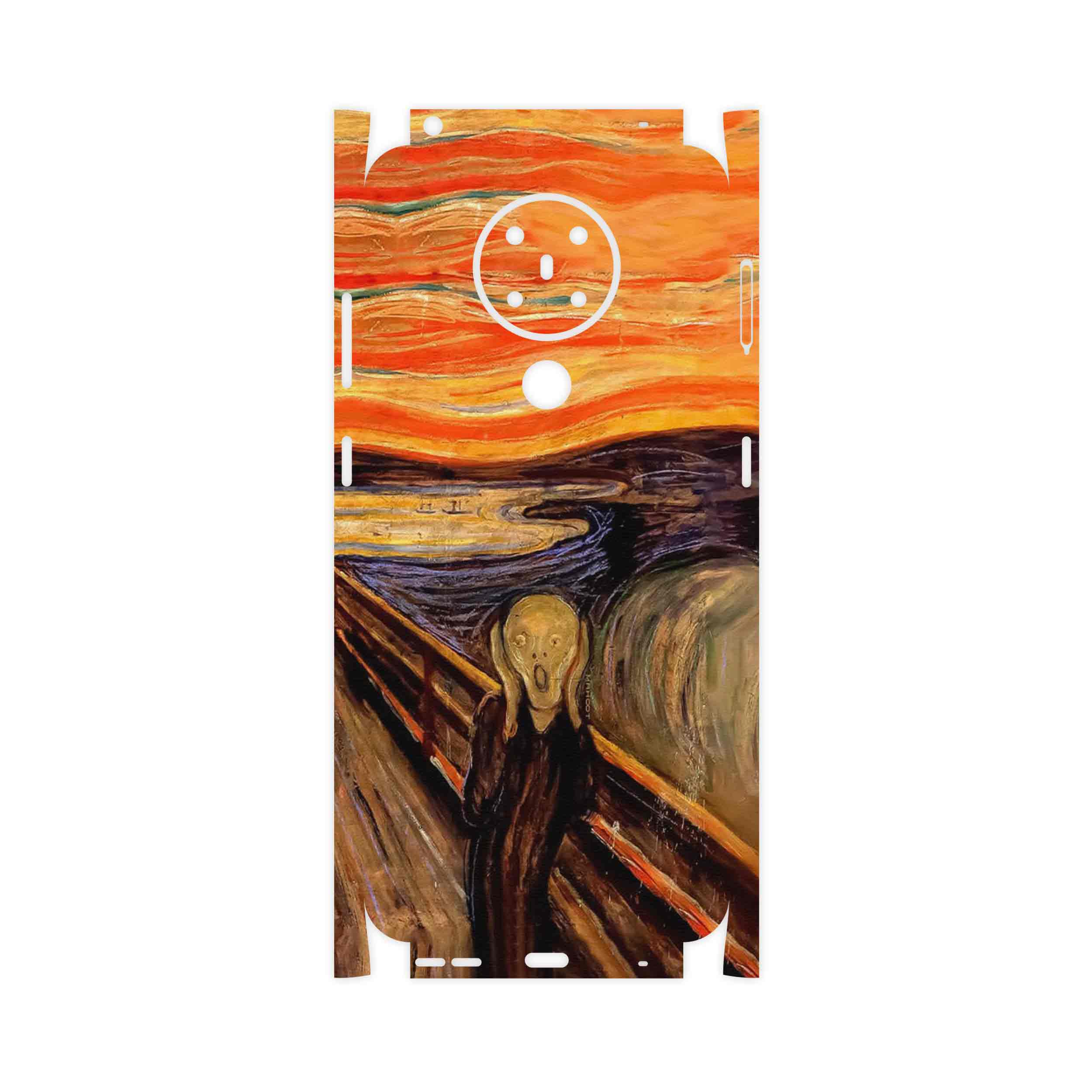 برچسب پوششی ماهوت مدل The Scream of Munch-FullSkin مناسب برای گوشی موبایل نوکیا 5.3