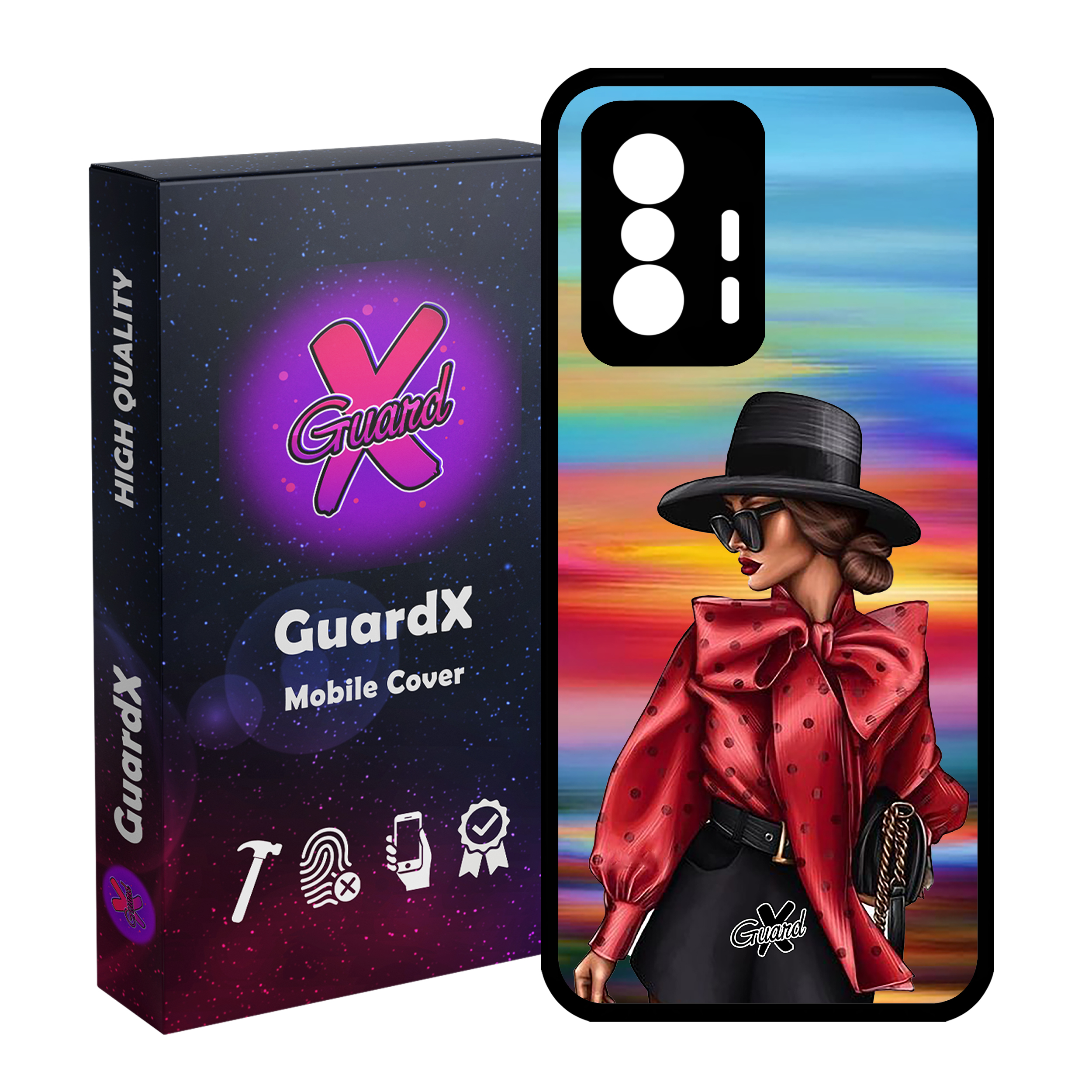 کاور گارد ایکس طرح Girl مدل Glass10086 مناسب برای گوشی موبایل شیائومی 11T Pro / 11T