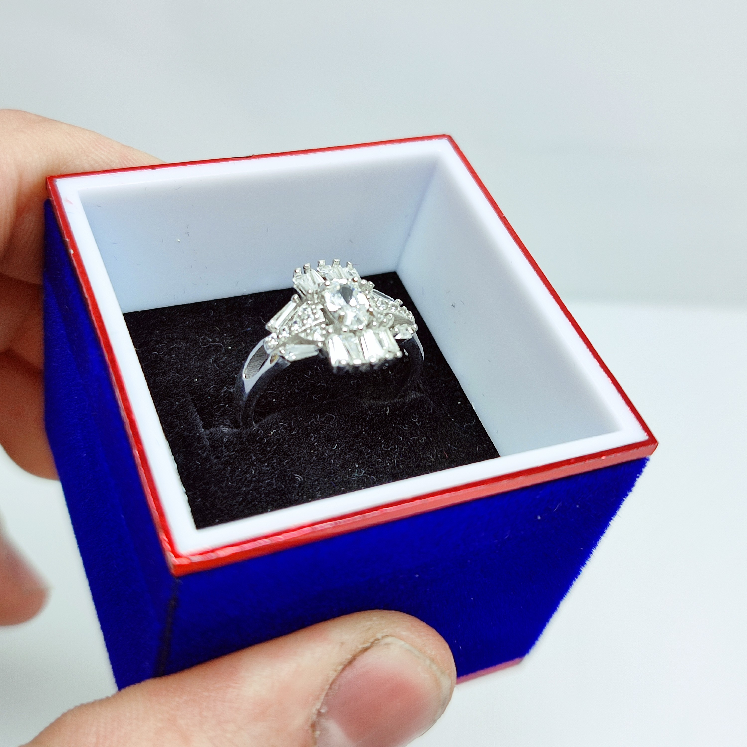 انگشتر نقره خارجی زنانه   