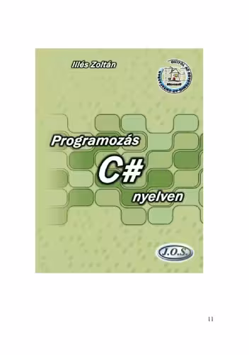 خرید و دانلود نسخه کامل کتاب Programozás C# nyelven