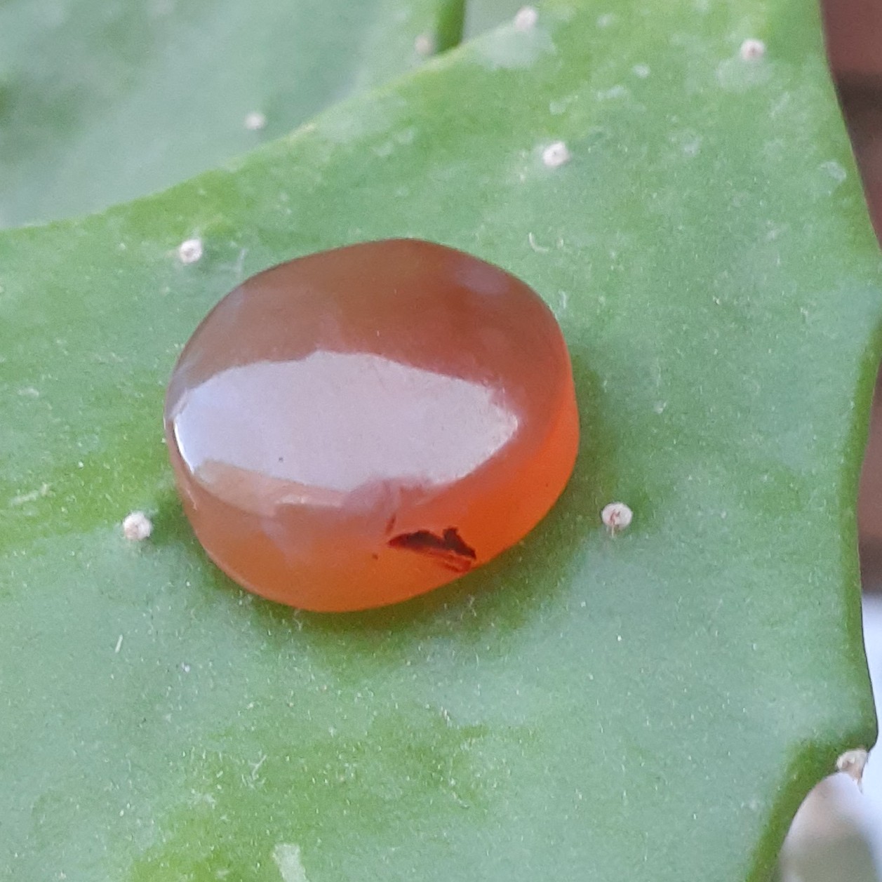 عقیق یمنی درجه یک رگه خونی بارنگ طبیعی 