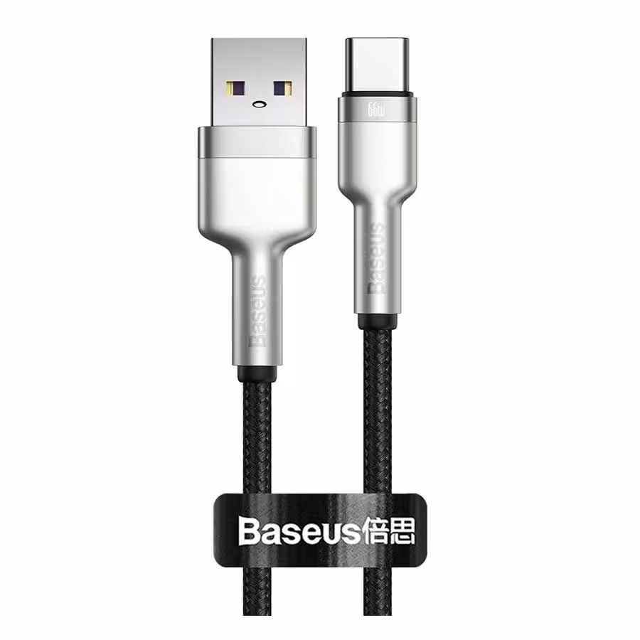 قیمت و خرید کابل تبدیل 0.25 متر USB به USB-C بیسوس مدل Cafule CAKF000001 66W | یاس ارتباط