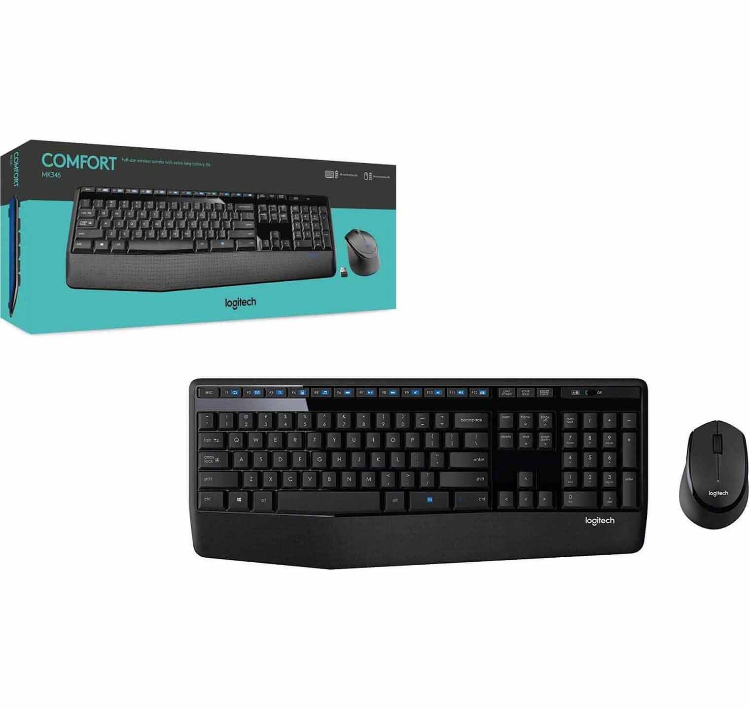 خرید کیبورد و ماوس بیسیم لاجیتک Keyboard Logitech MK345 با بهترین قیمت