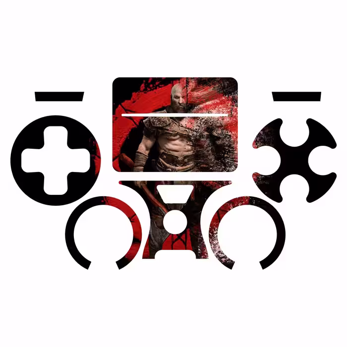 برچسب پلی استیشن ۴ اسلیم مدل GOD OF WAR