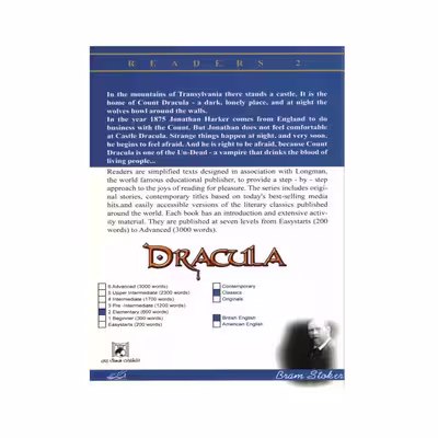 کتاب Dracula اثر Bram Stoker انتشارات فرهنگ زبان