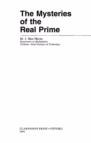 خرید و دانلود نسخه کامل کتاب The Mysteries of the Real Prime