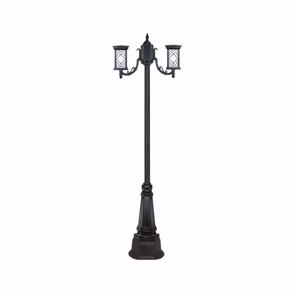 چراغ دو شاخه پارکی و حیاطی بیتانور مدل درتا طرح دار کد 482122T-96202