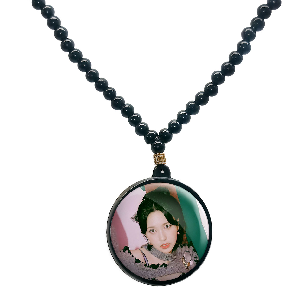 گردنبند پرمانه طرح تو ایس کد pmd.19768 مدل دو طرفه