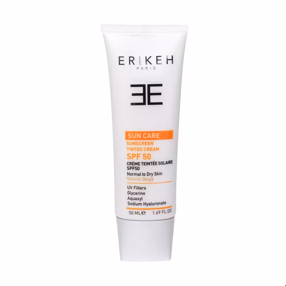 کرم ضد آفتاب پوست خشک و نرمال SPF50 اریکه 50 میلی لیتری