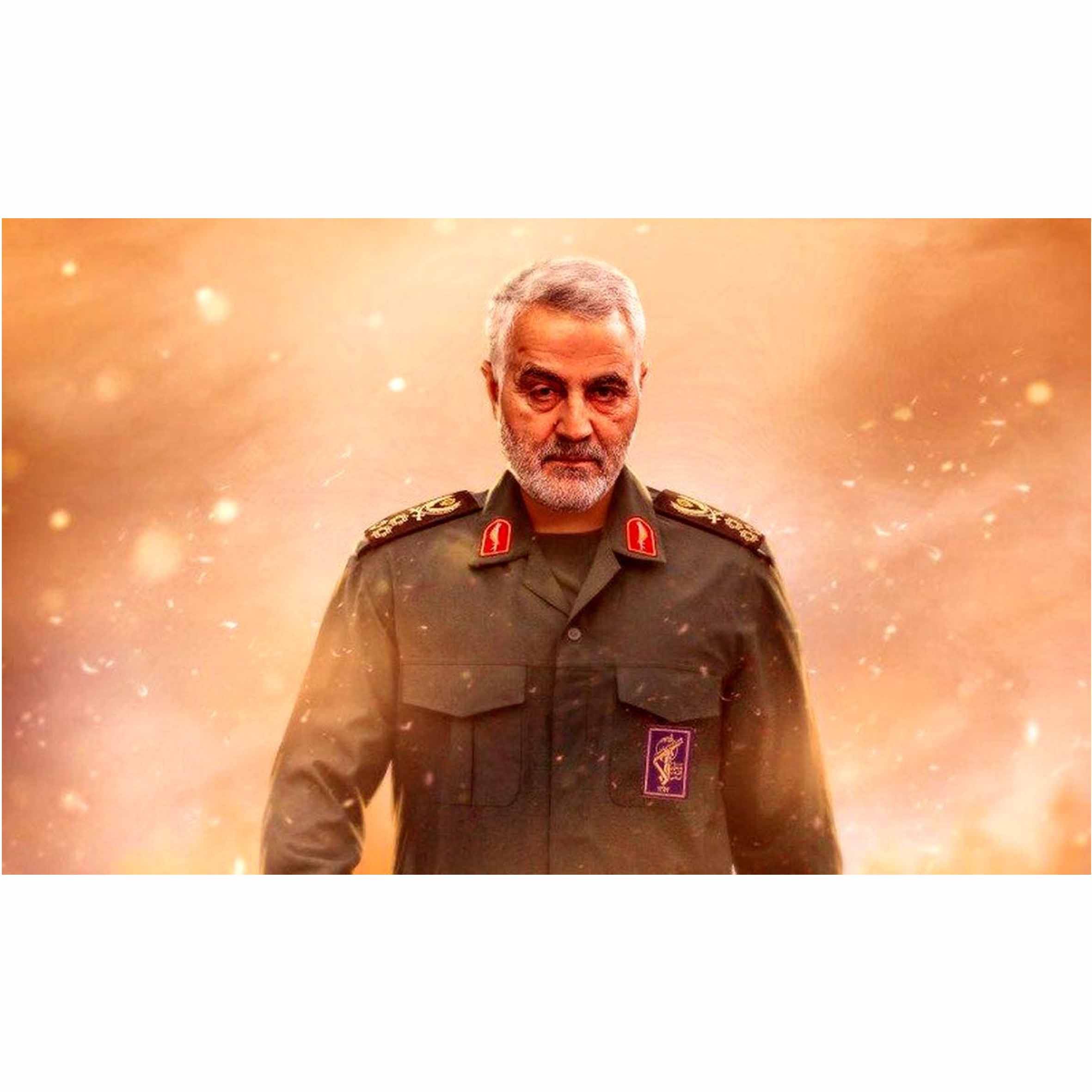 تابلو شاسی مدل سردار شهید حاج قاسم سلیمانی 