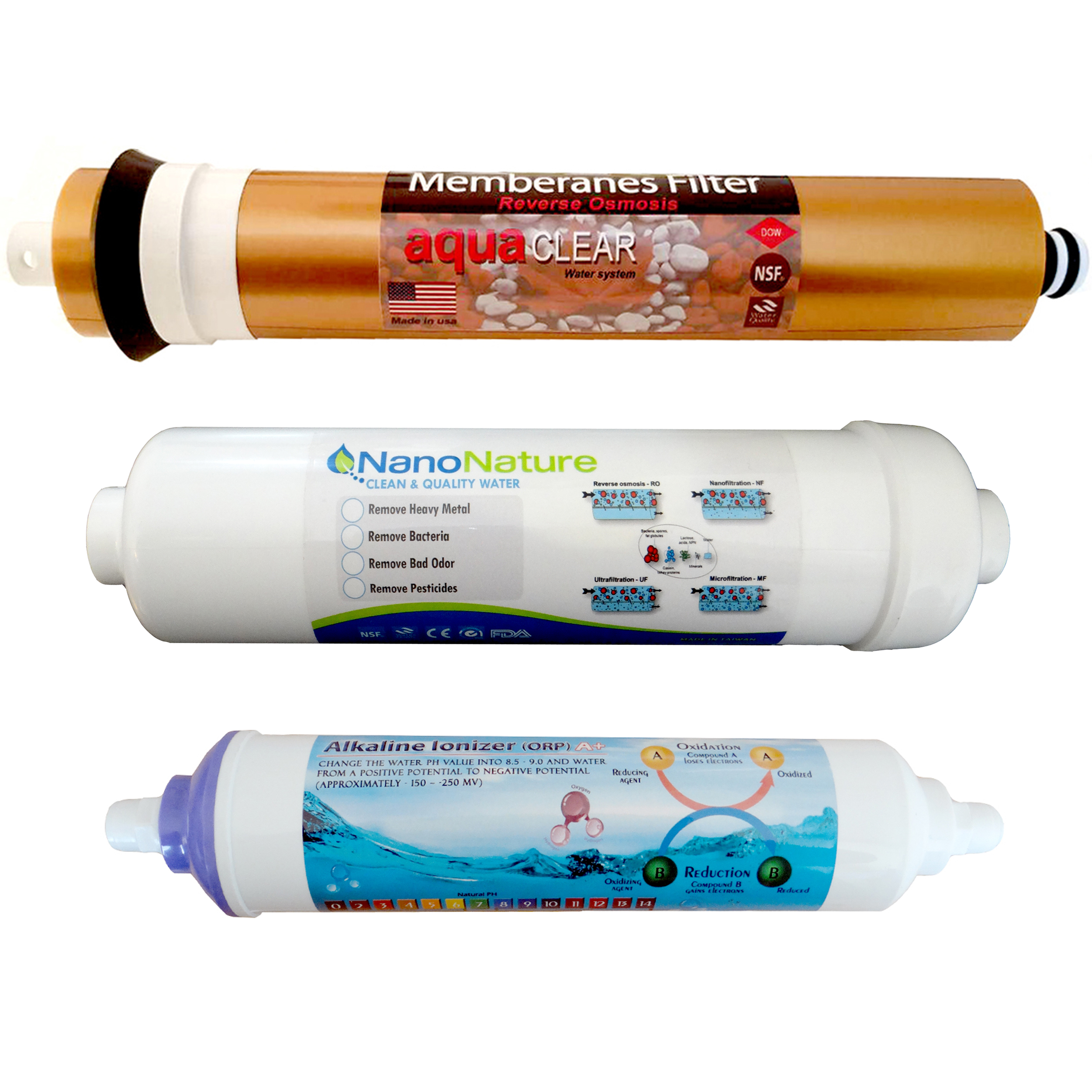 فیلتر دستگاه تصفیه آب مدل KFC-A3 مجموعه 3 عددی