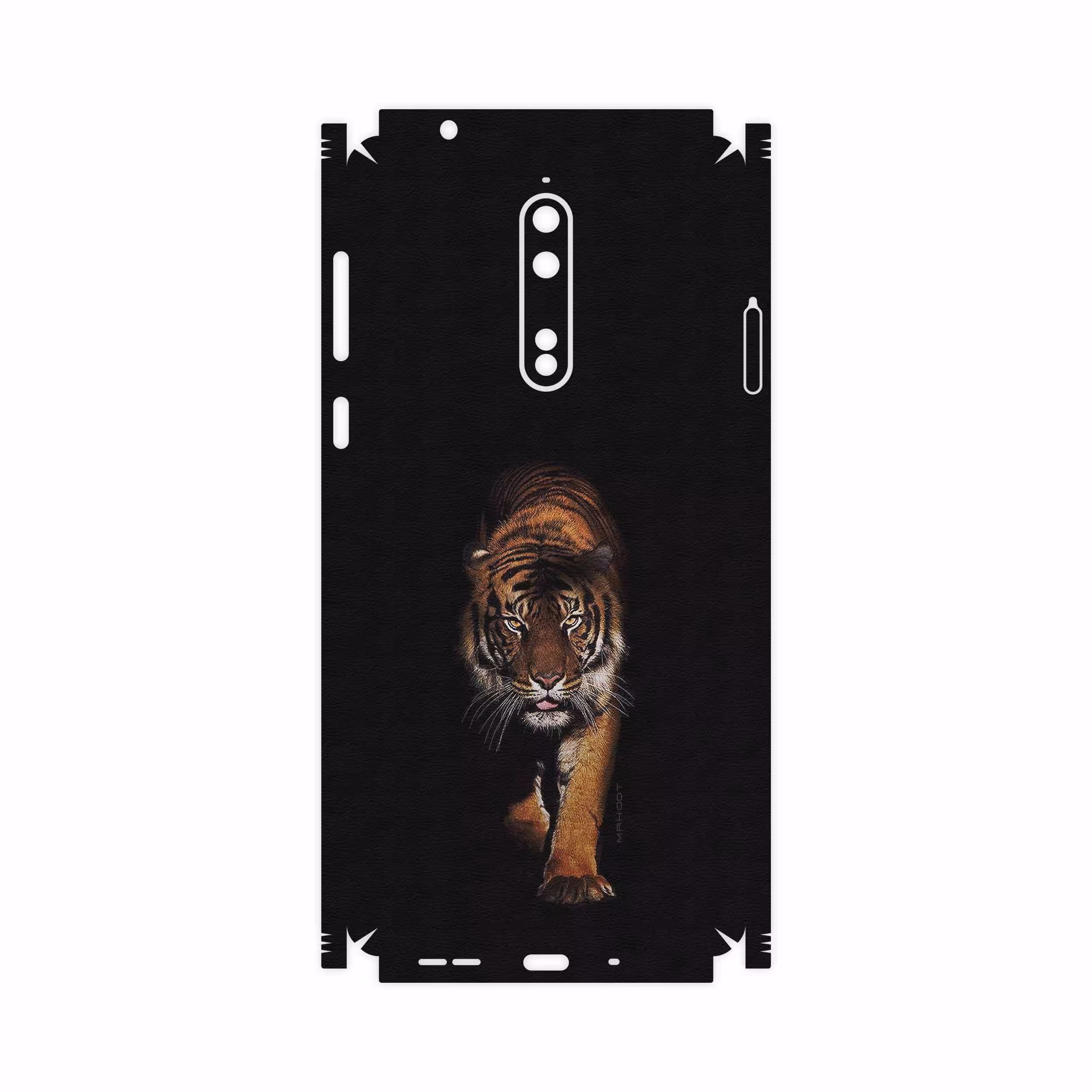 برچسب پوششی ماهوت مدل Wild Tiger-FullSkin مناسب برای گوشی موبایل نوکیا 8