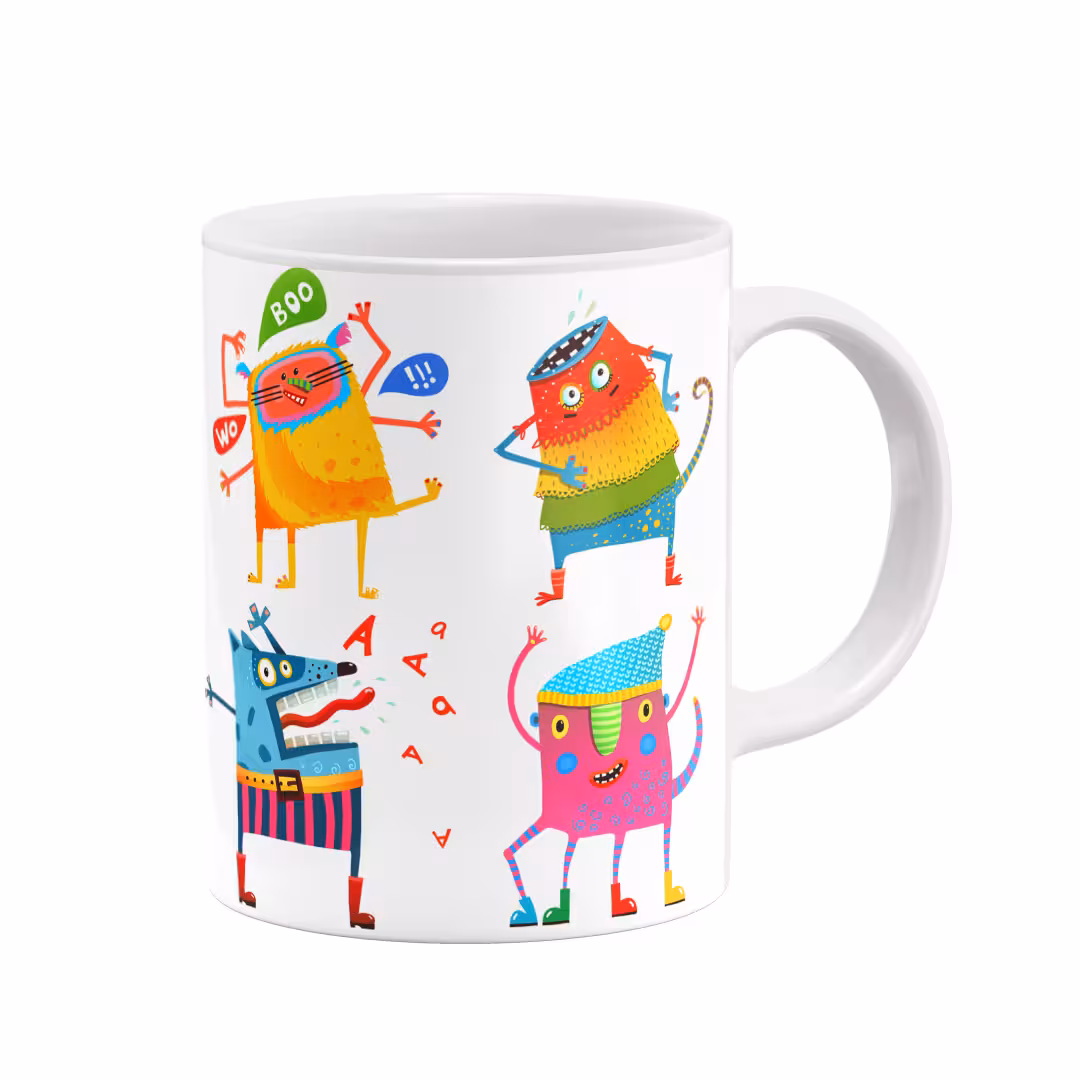 ماگ طرح هیولاها کد 25