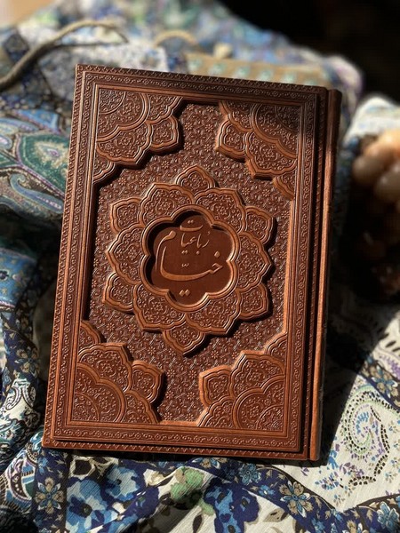 خیام وزیری چرم لیزری بدون قاب تحریر - کتابفروشی کوچه کتاب