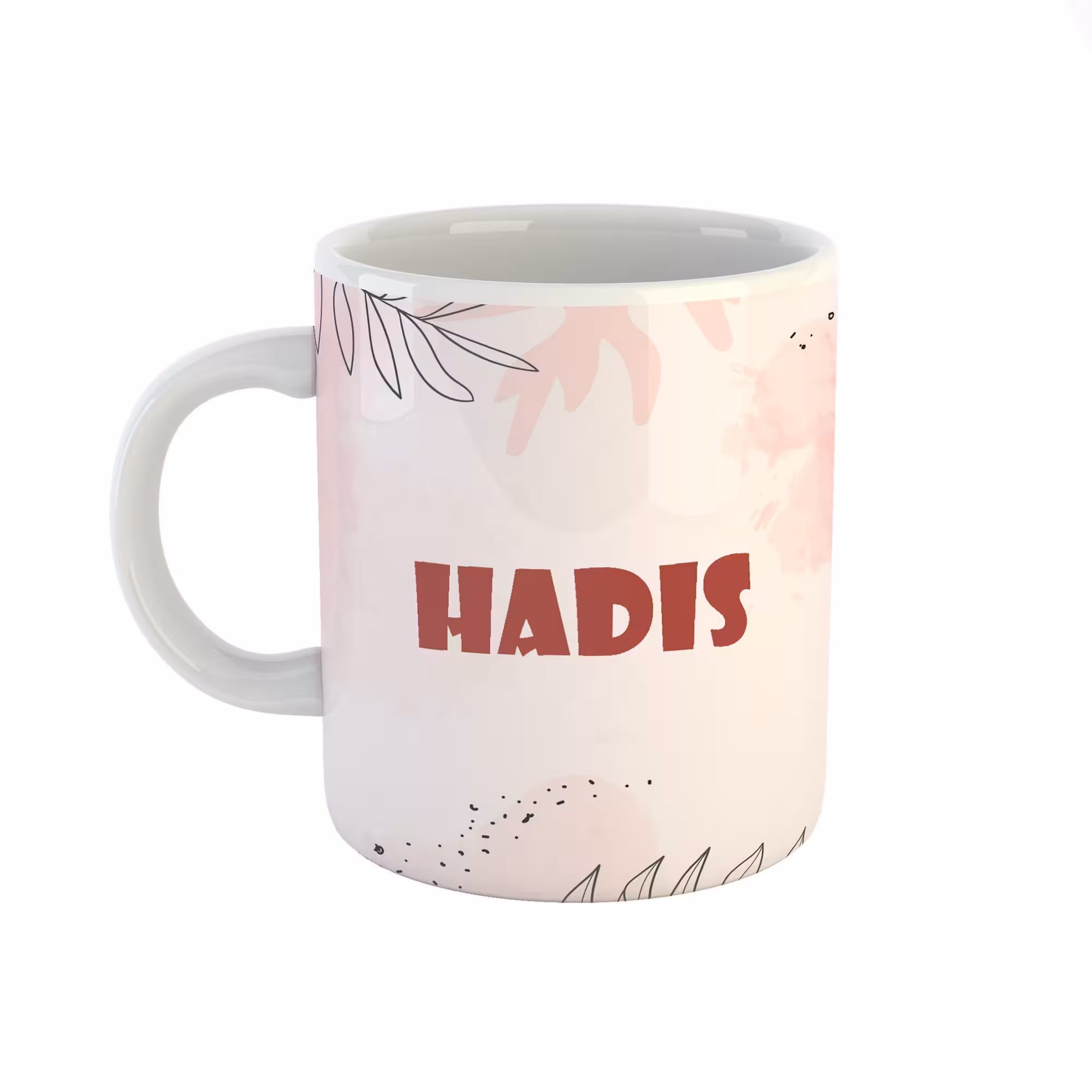 ماگ طرح اسم حدیث مدل برگ کد 263