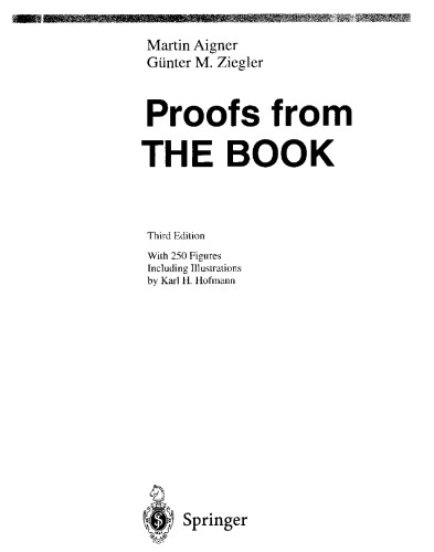 خرید و دانلود نسخه کامل کتاب Proofs from THE BOOK