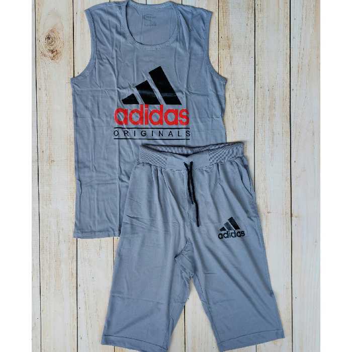 ست تاپ و شلوارک نخ پنبه سوپر XXL  توسی(ارسال رایگان)