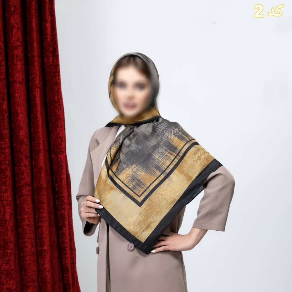 روسری نخی بهاره اعلا دور دوخت  قواره 100