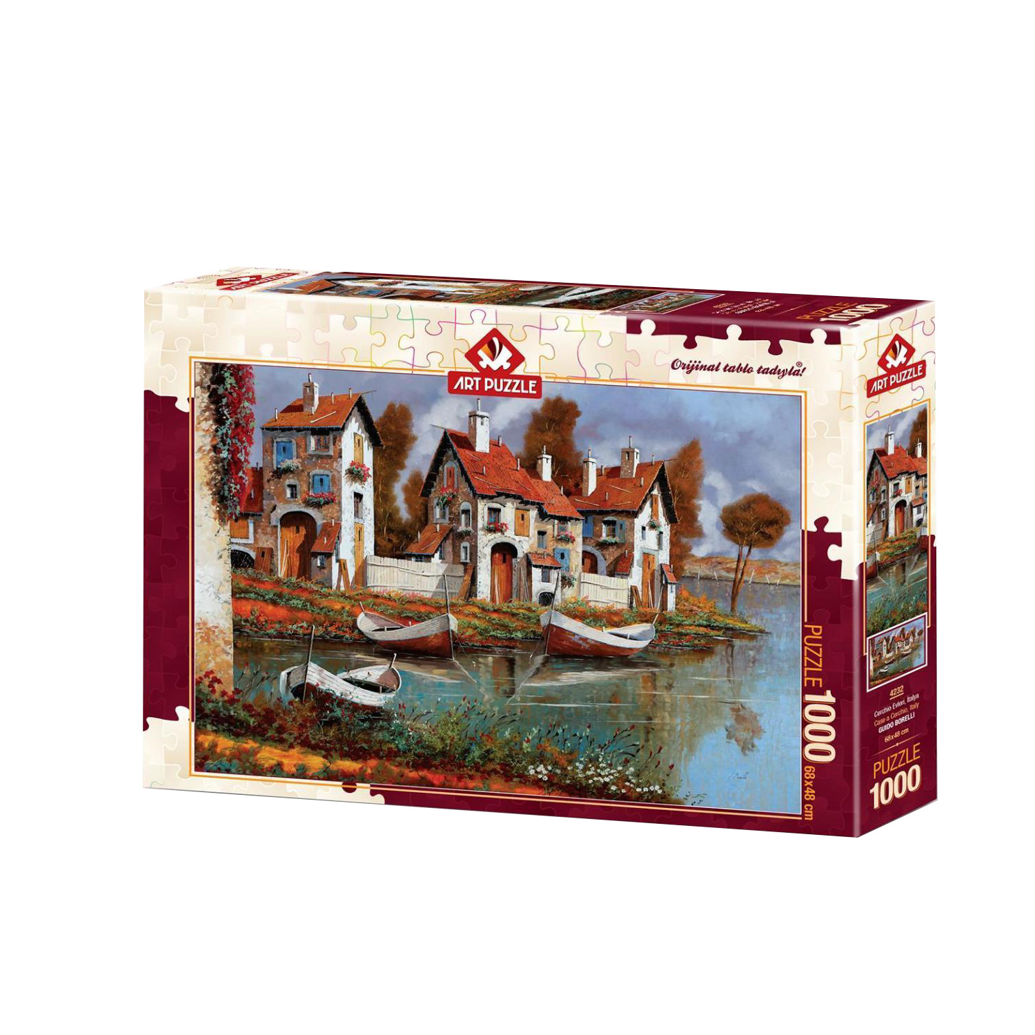 پازل 1000 تکه آرت پازل طرح CASE A CERCHIO, ITALY كد 4232