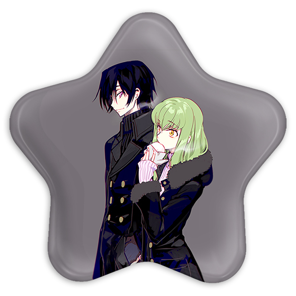 پیکسل خندالو طرح لولوش و سی سی انیمه کد گیاس Code Geass مدل ستاره ای کد 13058