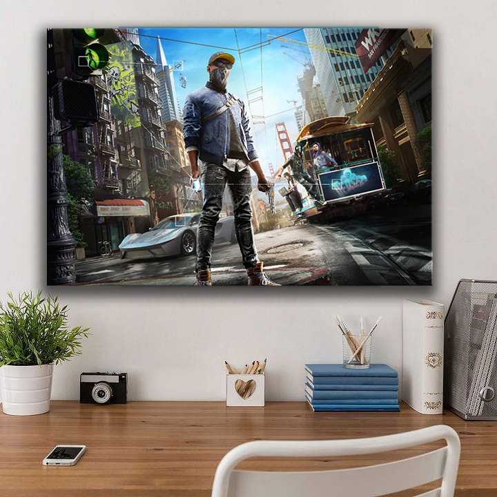 تابلو شاسی مدل بازی watch dogs -hzکد 1005