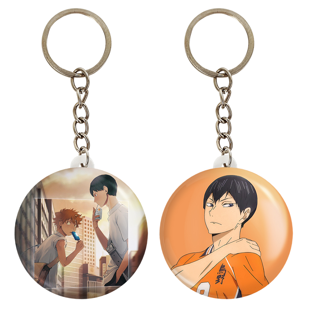 جاکلیدی خندالو مدل  کاگیاما توبیو و هیناتا انیمه هایکیو Haikyu کد 1775717762 مجموعه 2 عددی