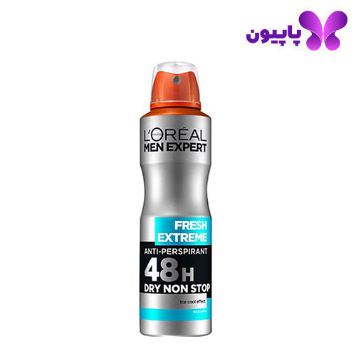 اسپری ضد تعریق مردانه 48 ساعته fresh extreme لورآل 250 میل