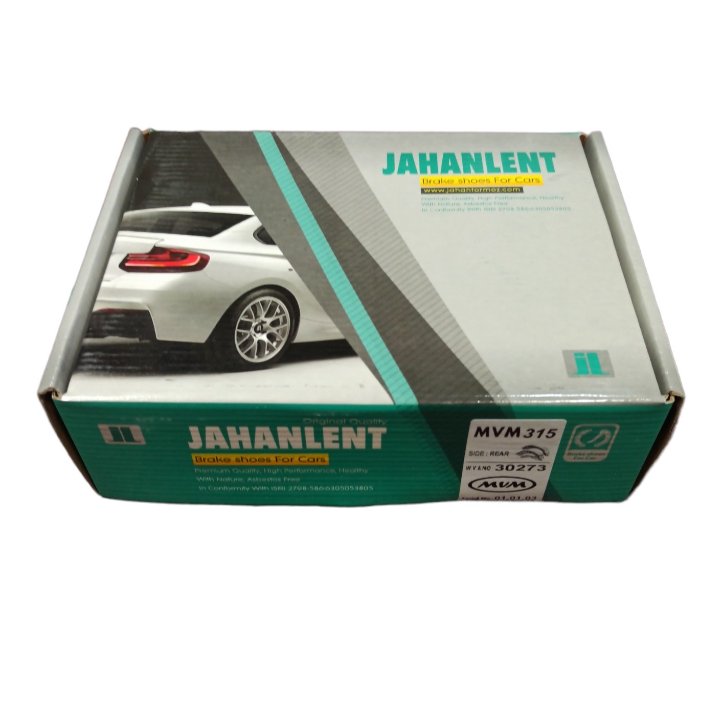 لنت ترمز عقب mvm315با کفشک (صادراتی)جهان لنت -30273