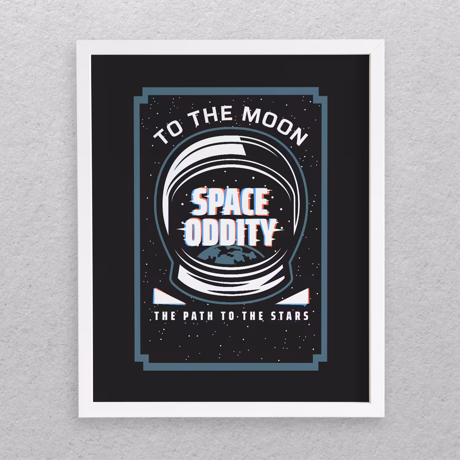 تابلو مدل دکوراتیو طرح فضا Space Oddity کد 671