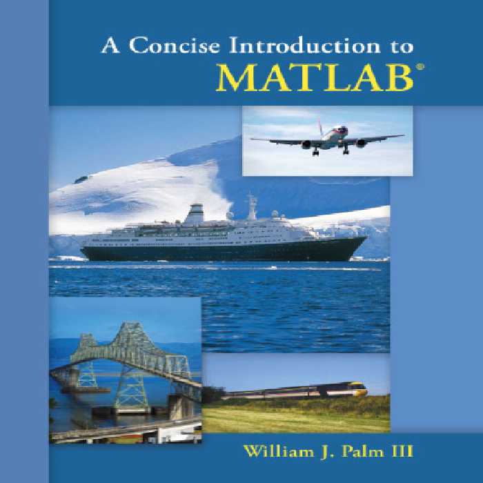 خرید و دانلود نسخه کامل کتاب A concise introduction to MATLAB