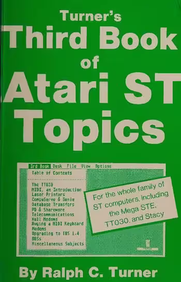 خرید و دانلود نسخه کامل کتاب Turner's Third Book of Atari ST Topics