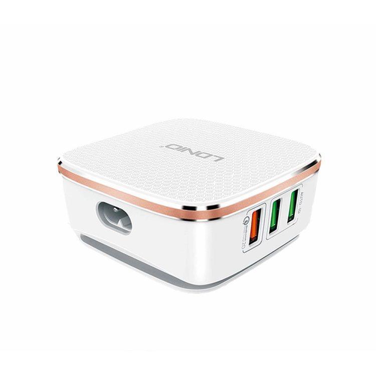 شارژر رومیزی 3پورت فست LDNIO A6704 - یاسین کامپیوتر