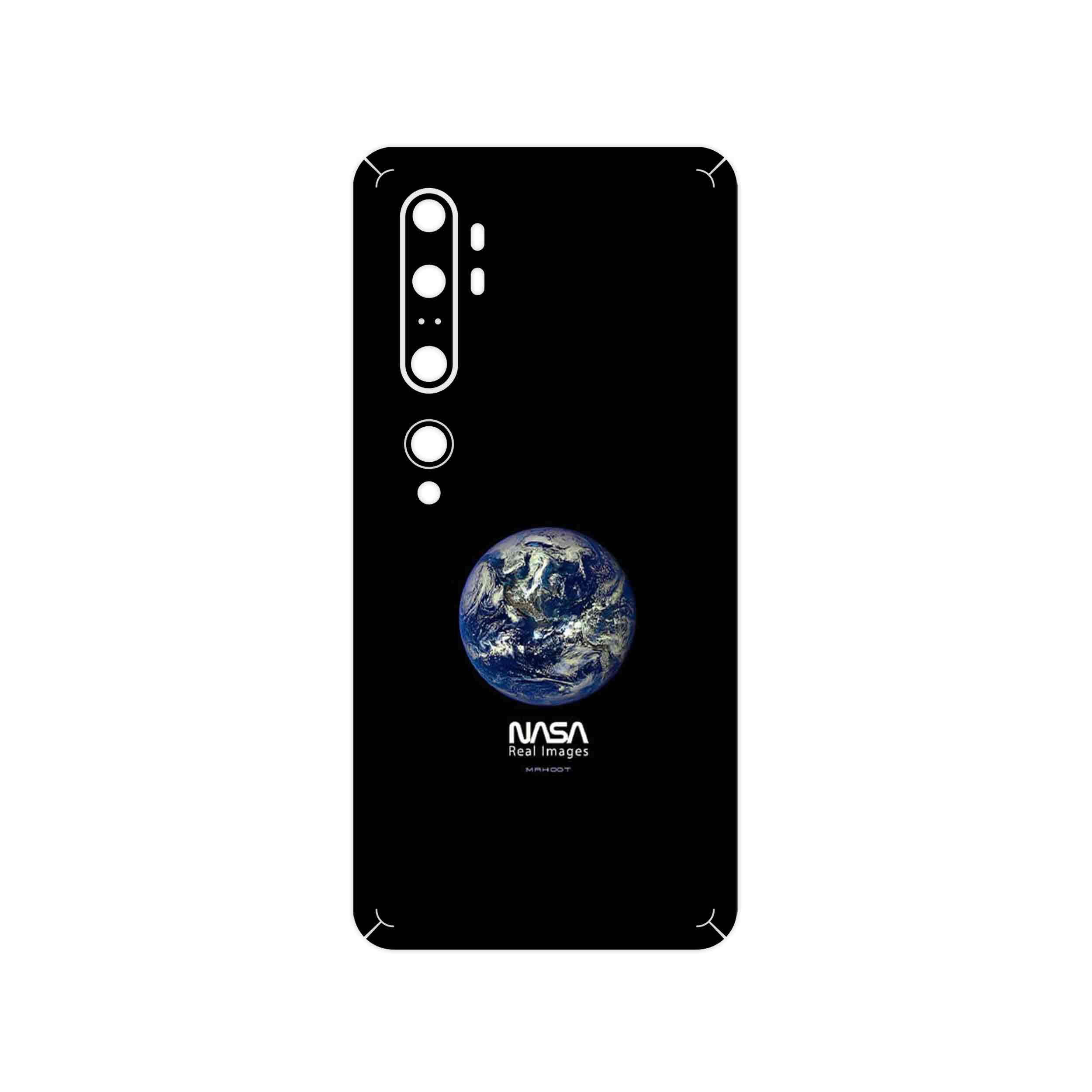 برچسب پوششی ماهوت مدل NASA Home Earth مناسب برای گوشی موبایل شیائومی Mi Note 10 Pro