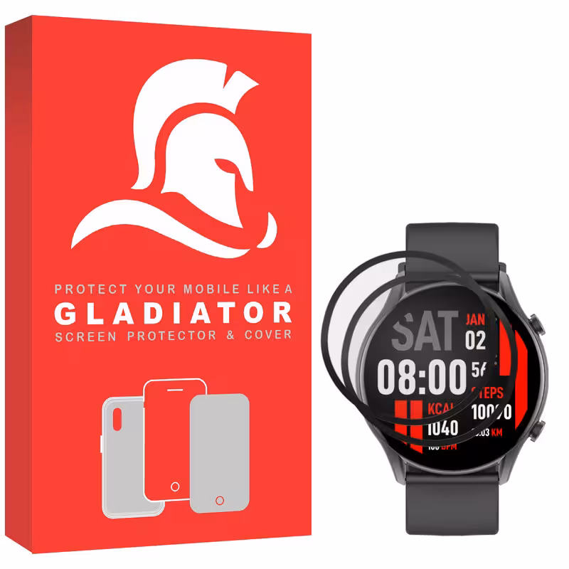محافظ صفحه نمایش گلادیاتور مدل GWP2000 مناسب برای ساعت هوشمند کیسلکت Calling Watch KR بسته 2 عددی