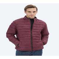 کاپشن قرمز مردانه کت بافندگی بورگوندی اورجینال Kip