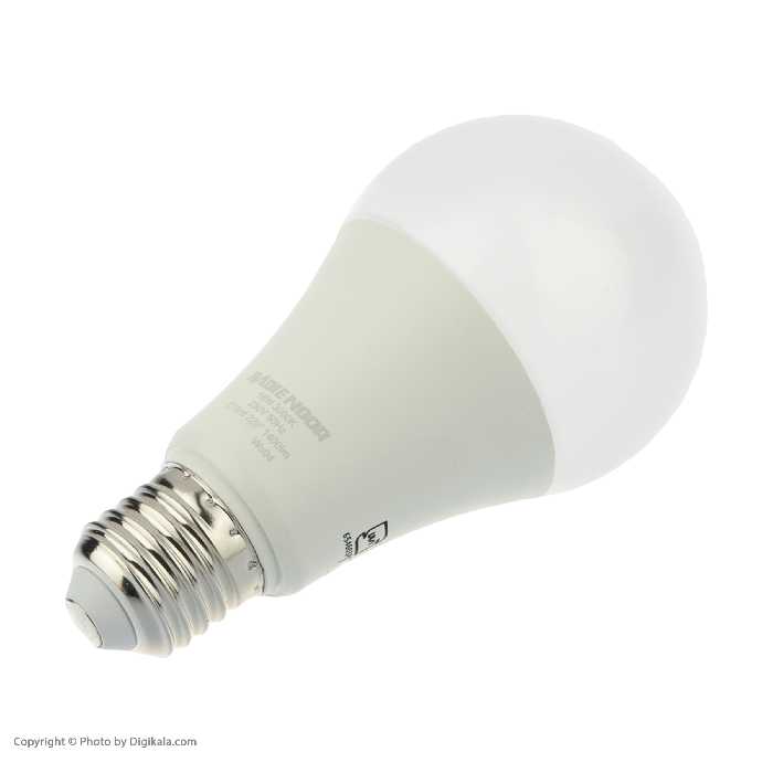  لامپ ال ای دی 16 وات بدیع نور مدل حبابی پایه E27 بسته 5 عددی