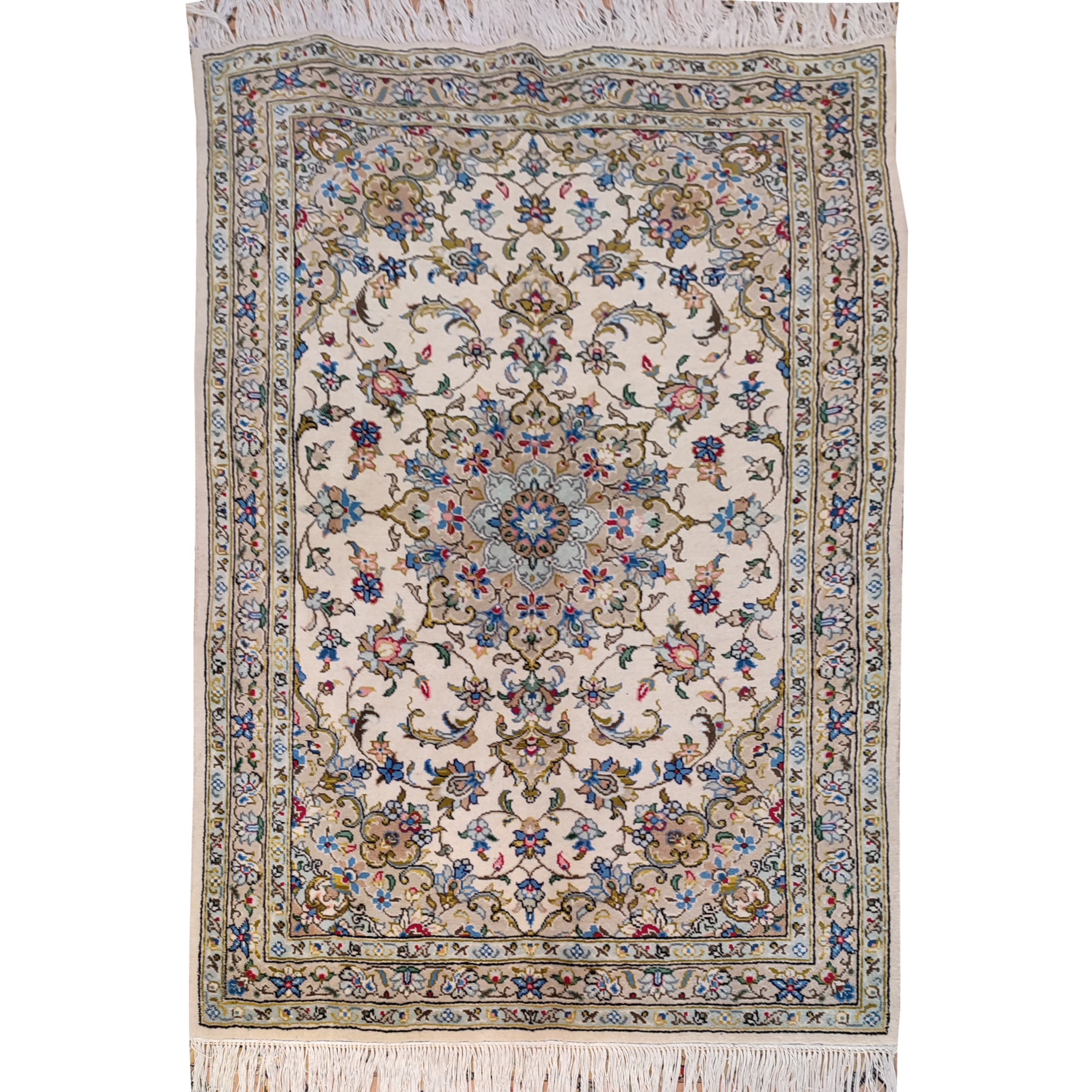 فرش دستبافت یک و نیم متری طرح ترنج کد SH 39