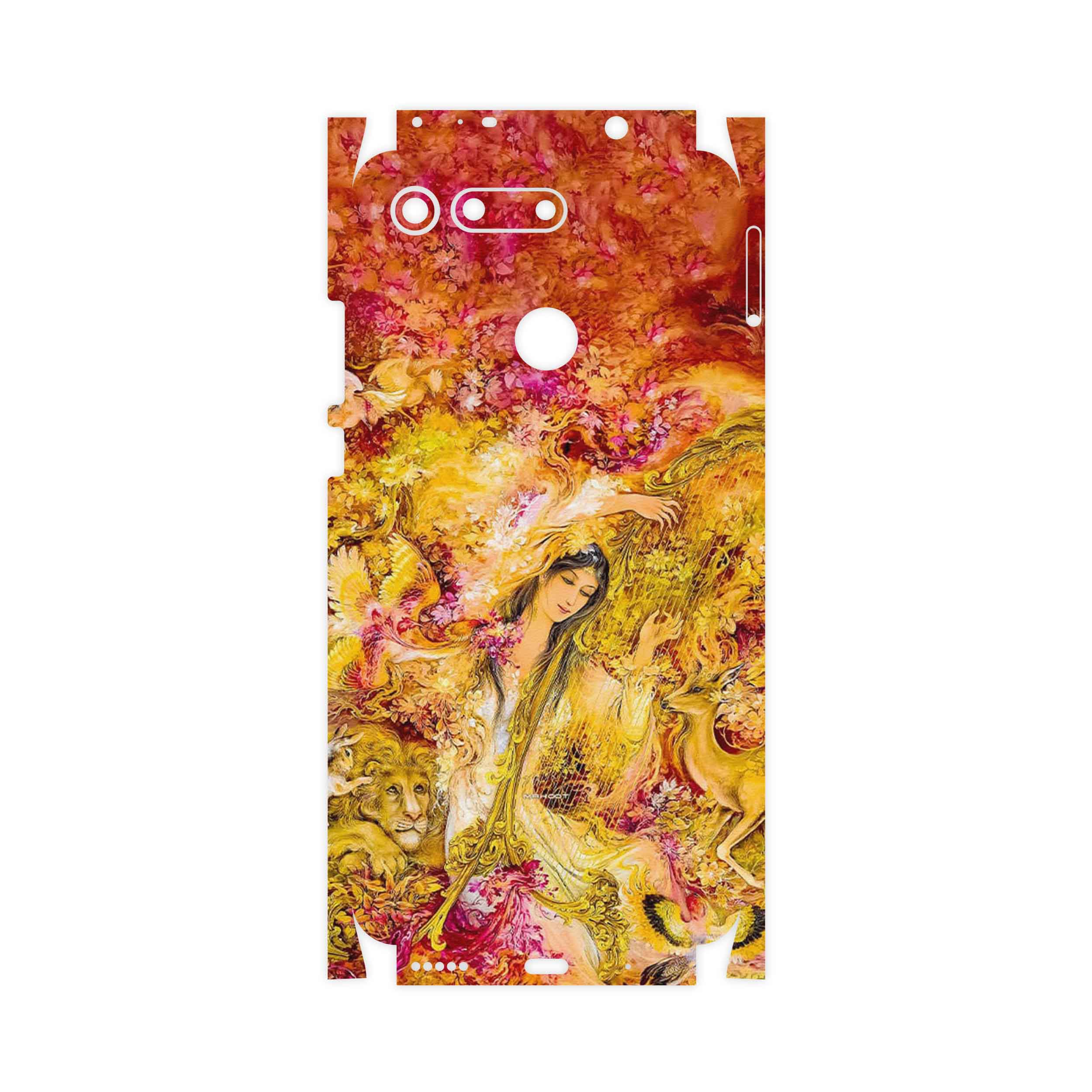 برچسب پوششی ماهوت مدل Persian miniature 1-FullSkin مناسب برای گوشی موبایل آنر View 20