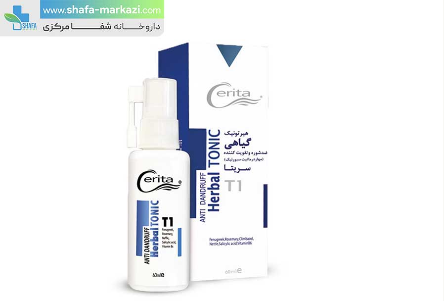 تونیک تقویت کننده و ضد شوره T1 سریتا | CERITA anti dandruff herbal tonic T1