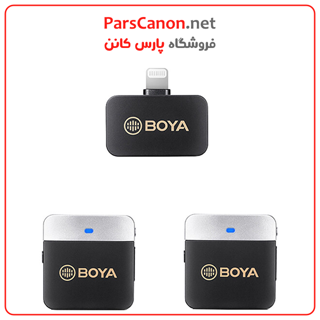 میکروفون بویا مدل BOYA BY-M1V6 2-Person Wireless Microphone System with Lightning Connector for iOS Devices