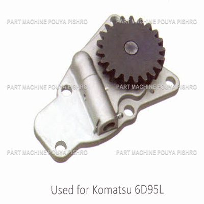 اویل پمپ لیفتراک کوماتسو مدل Komatsu 6D95L