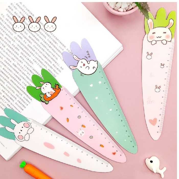 خط کش مگنتی 15 سانتی متری طرح خرگوش بسیار زیبا به صورت رندم 