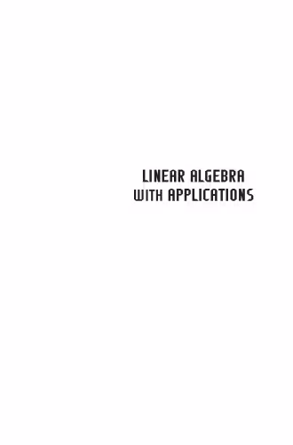 خرید و دانلود نسخه کامل کتاب Linear Algebra with Applications