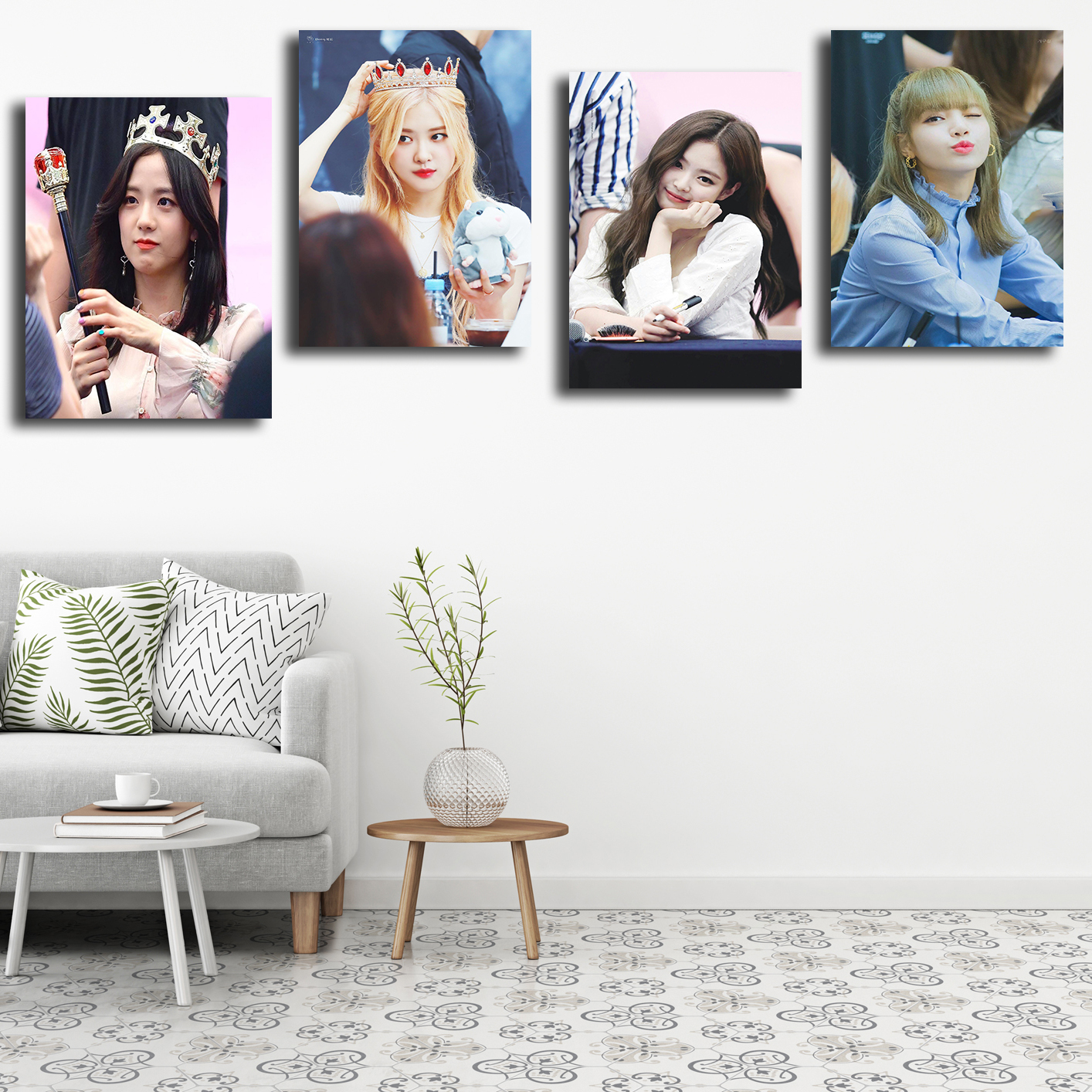 تابلو شاسی مدل بلک پینک کد 02 مجموعه 4 عددی 