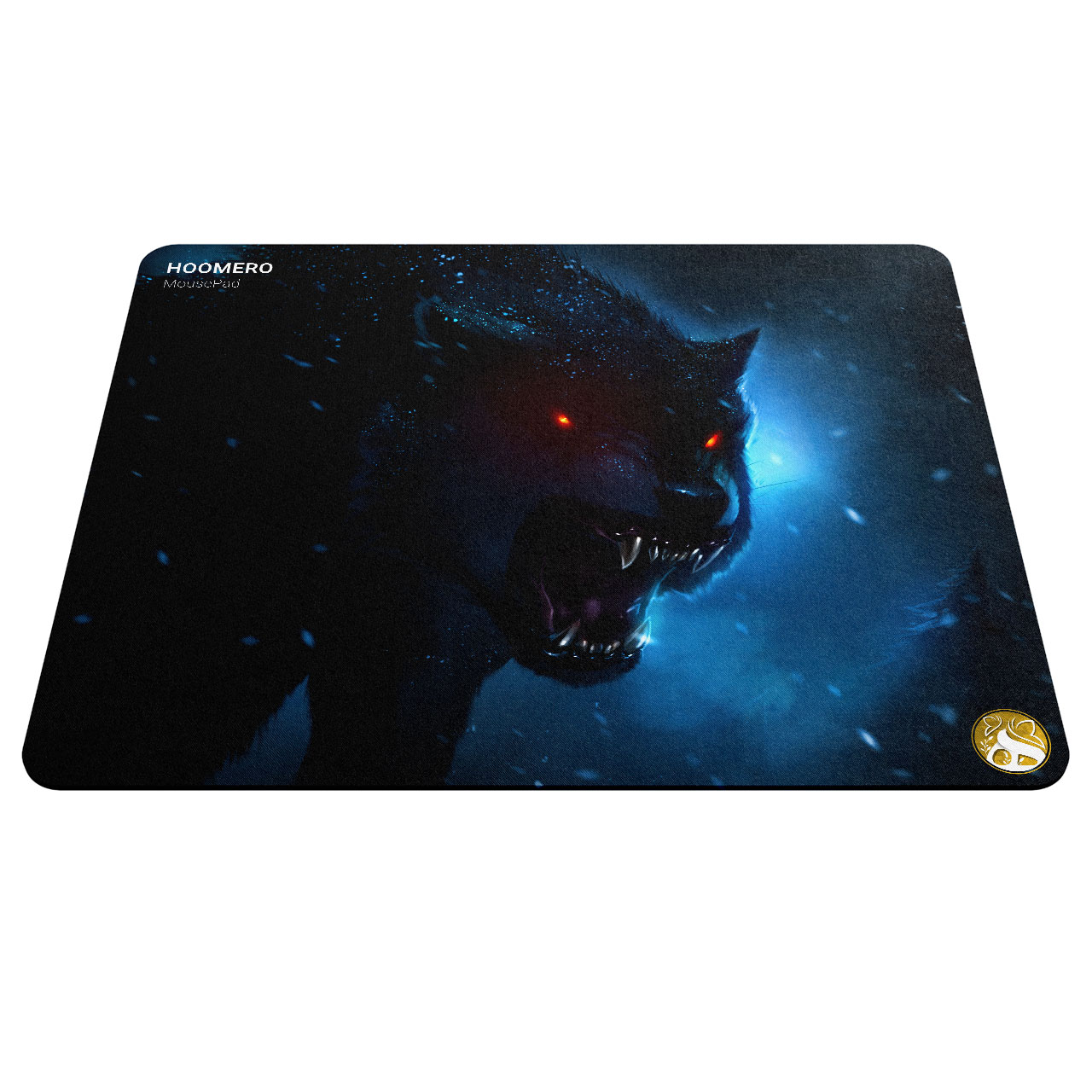 ماوس پد هومرو مدل black wolf مدل A1163