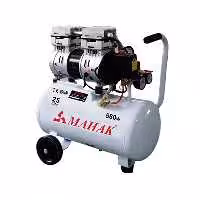 کمپرسور هوا با توان 550 وات برند محک ظرفیت 25 لیتر مدل HSU550-25L بدون روغن و دارای شیر برقی