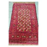 فرش ابریشم دورو یک ونیم متری دستباف 

