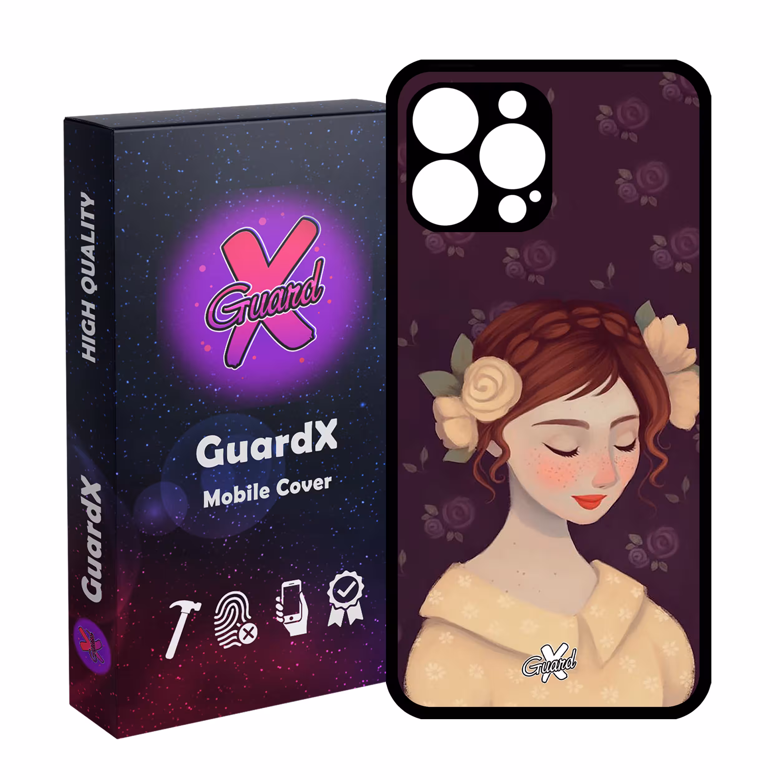 کاور گارد ایکس طرح Girl مدل Glass10325 مناسب برای گوشی موبایل اپل iPhone 13 Pro Max